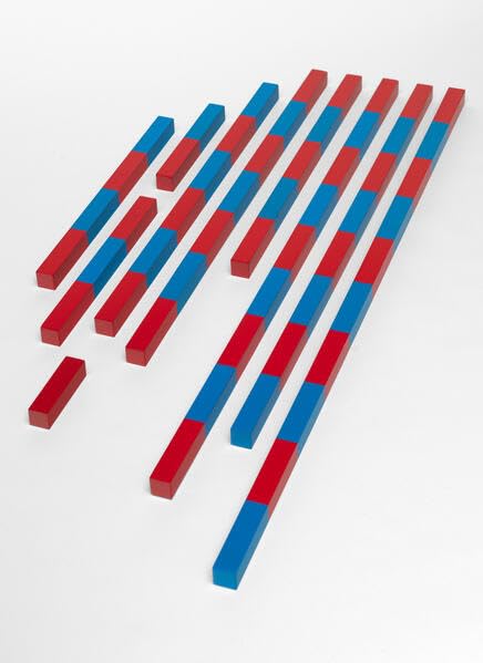 Numerische Stangen Montessori-Material (Montessori-Materialien) Learning & Reference