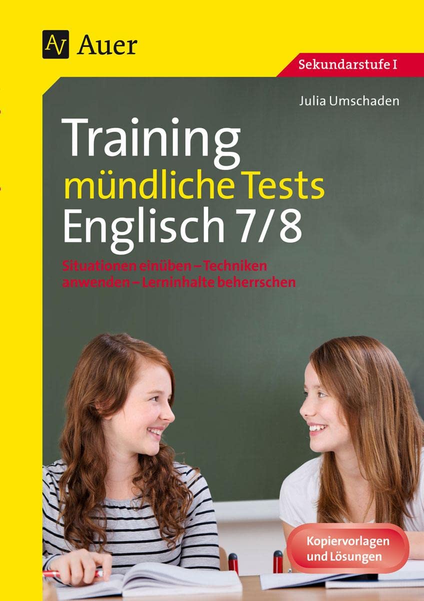 Product Image: Training mündliche Tests Englisch 7-8