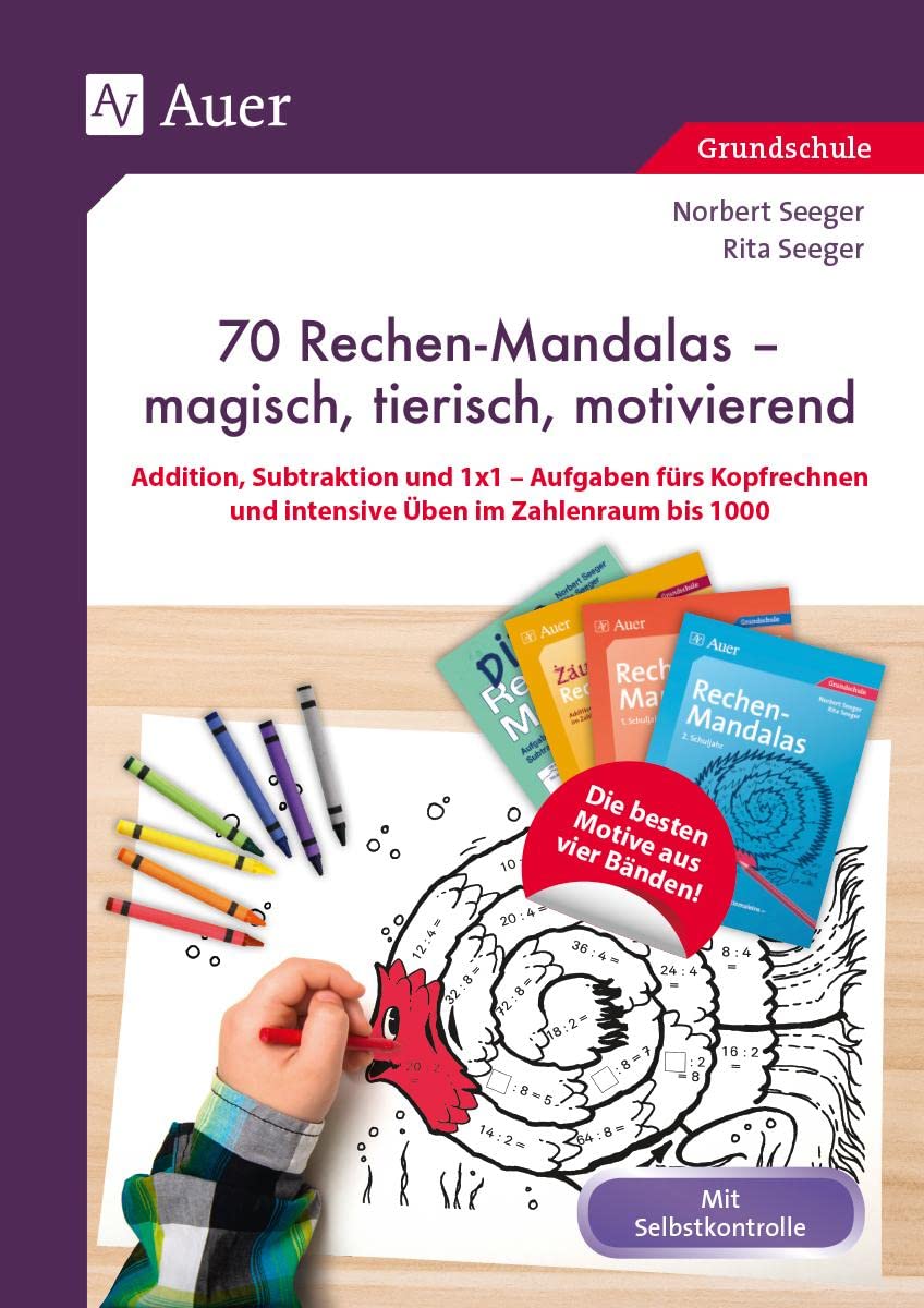 70 Rechenmandalas - magisch, tierisch, motivierend Learning & Reference