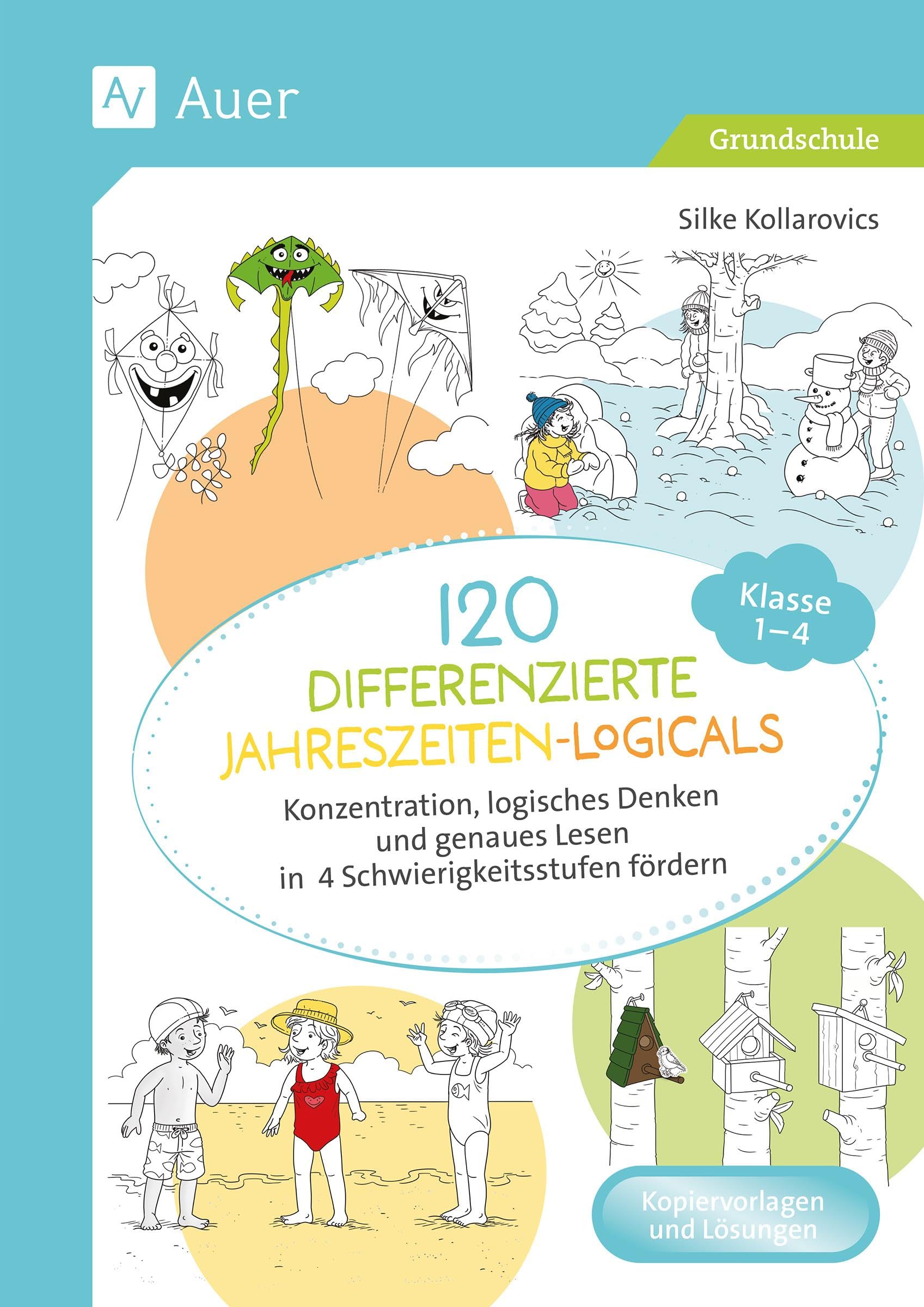 120 differenzierte Jahreszeiten-Logicals Kl. 1-4 book