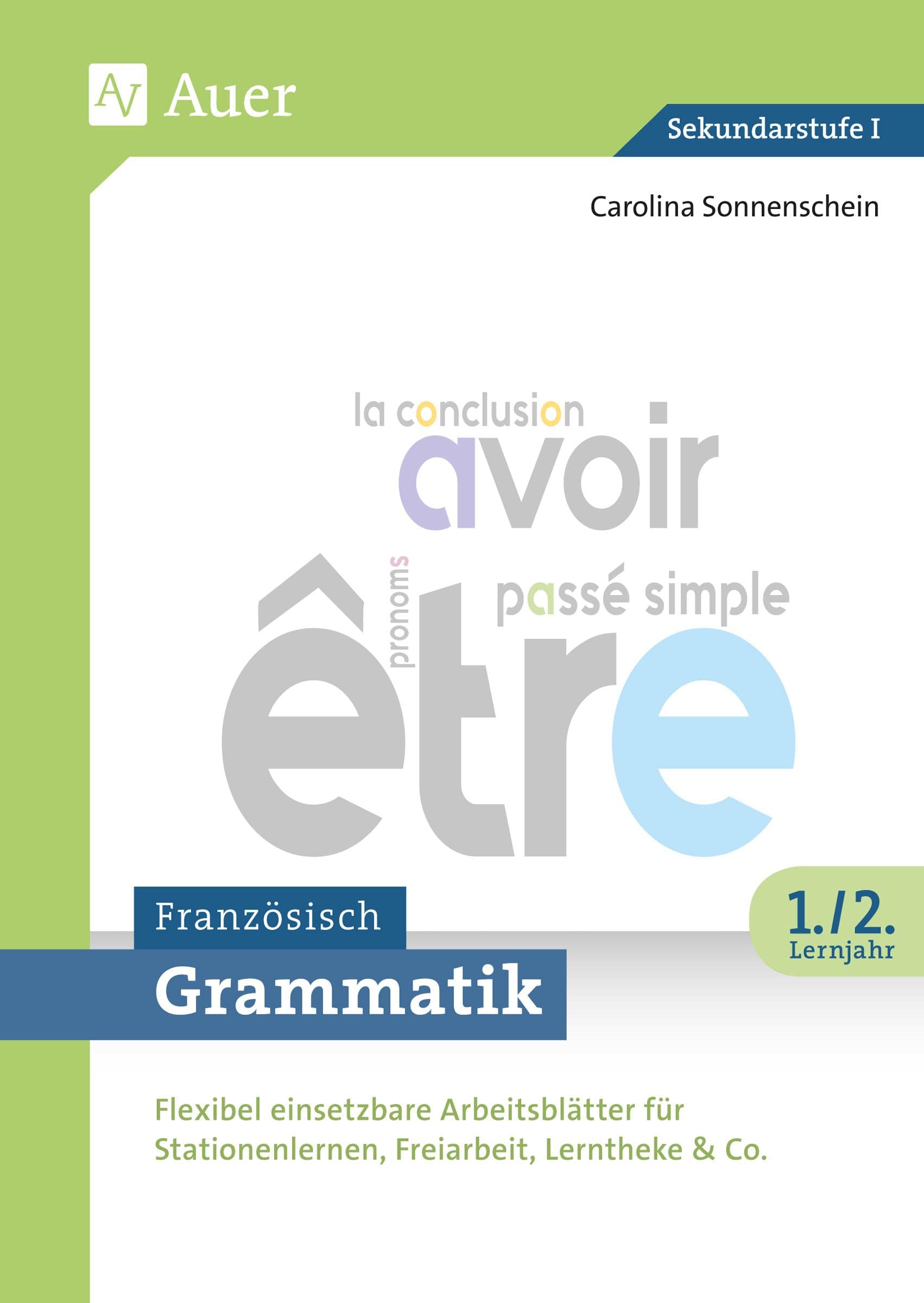 Grammatik Französisch 1.-2. Lernjahr Foreign Languages ​​& Dictionaries