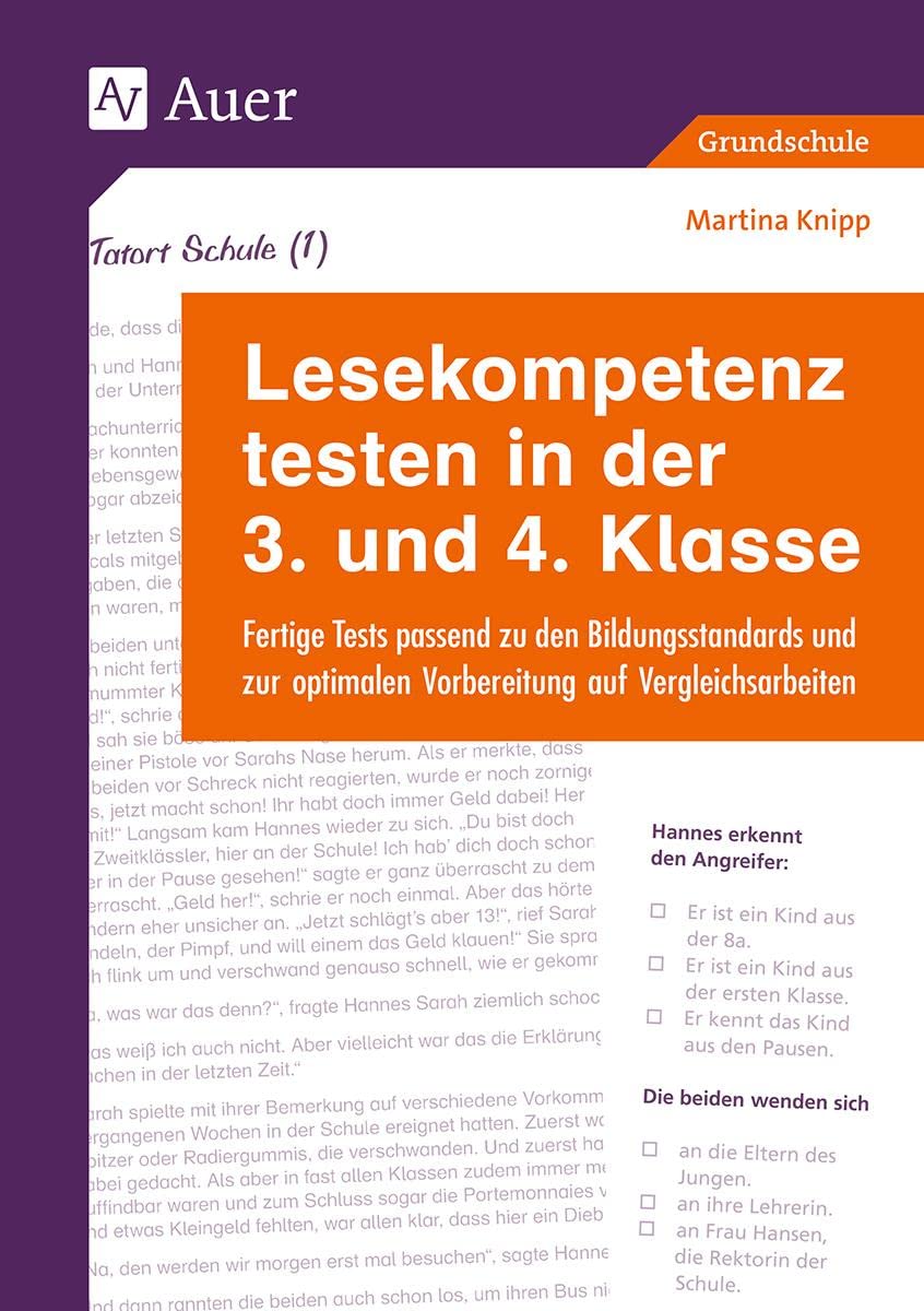 Product Image: Lesekompetenz testen in der 3. und 4. Klasse