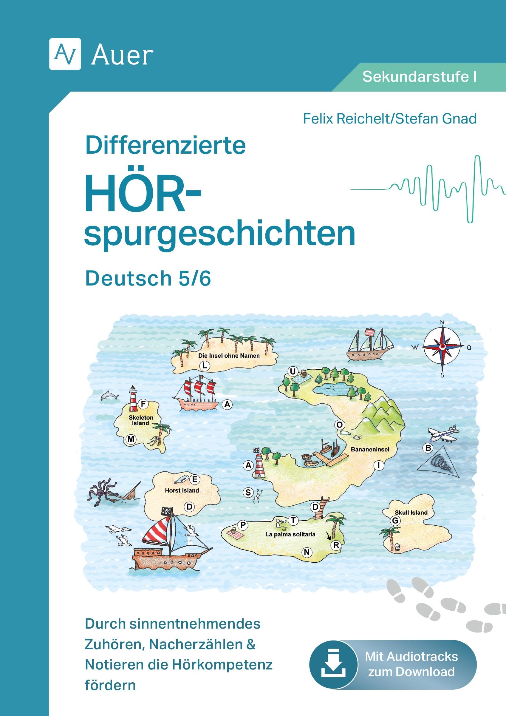 Differenzierte Hörspurgeschichten Deutsch 5/6: Durch sinnentnehmendes Zuhören, Nacherzählen & Notieren die Hörkompetenz fördern (5. und 6. Klasse) Learning & Reference