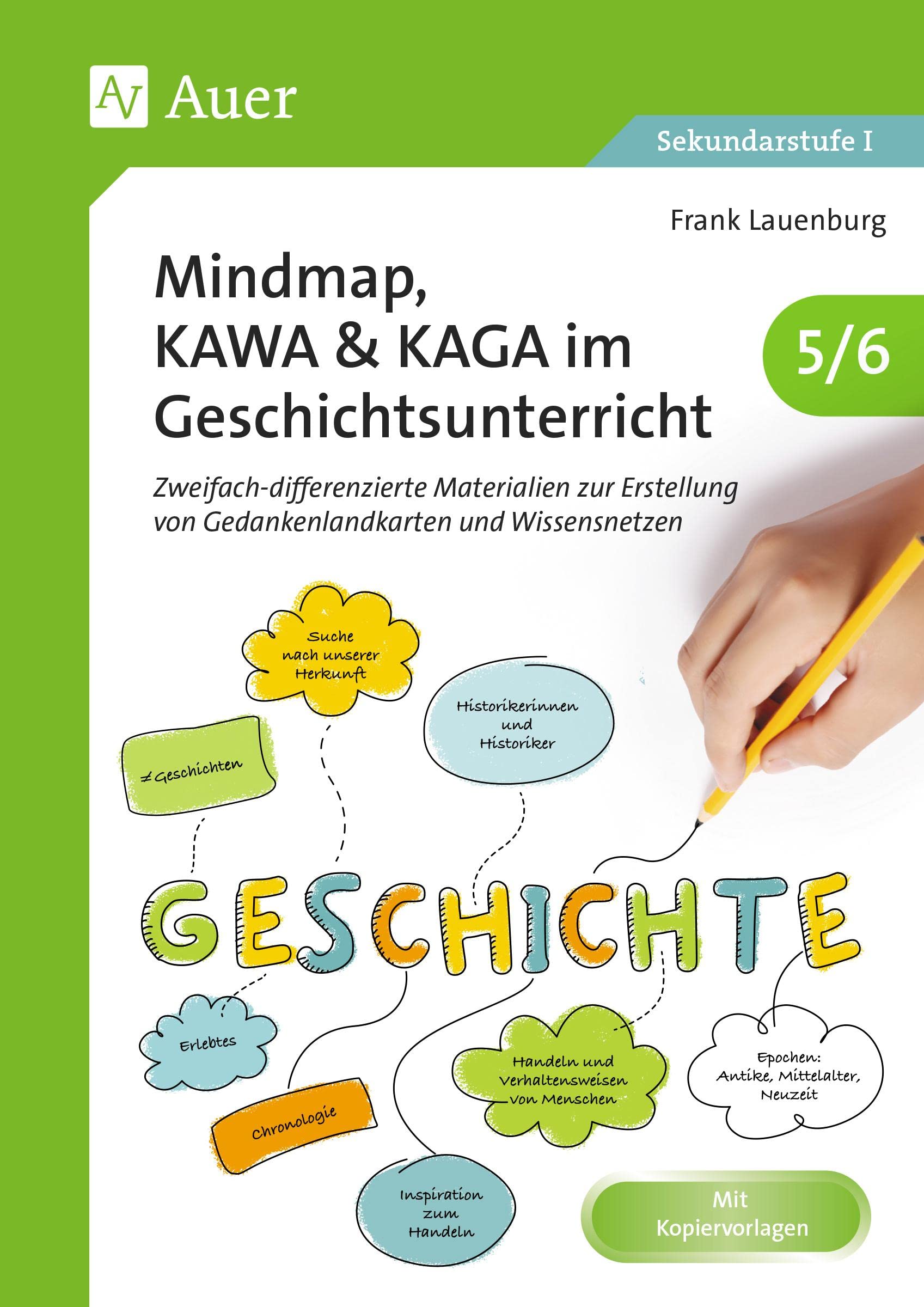 Mindmap, KAWA, KAGA im Geschichtsunterricht 5-6: Zweifach-differenzierte Materialien zur Erstellung von Gedankenlandkarten und Wissensnetzen (5. und 6. Klasse) Learning & Reference
