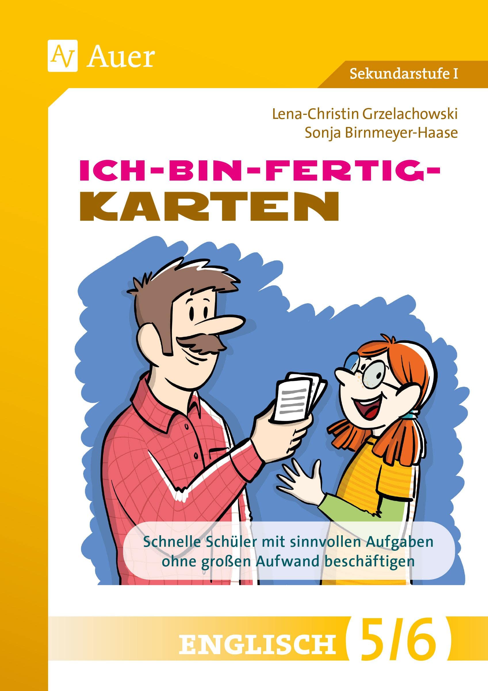 Ich-bin-fertig-Karten Englisch Klassen 5-6: Schnelle Schüler*innen mit sinnvollen Aufgaben ohne großen Aufwand beschäftigen (Ich-bin-fertig-Karten Sekundarstufe) Foreign Languages ​​& Dictionaries