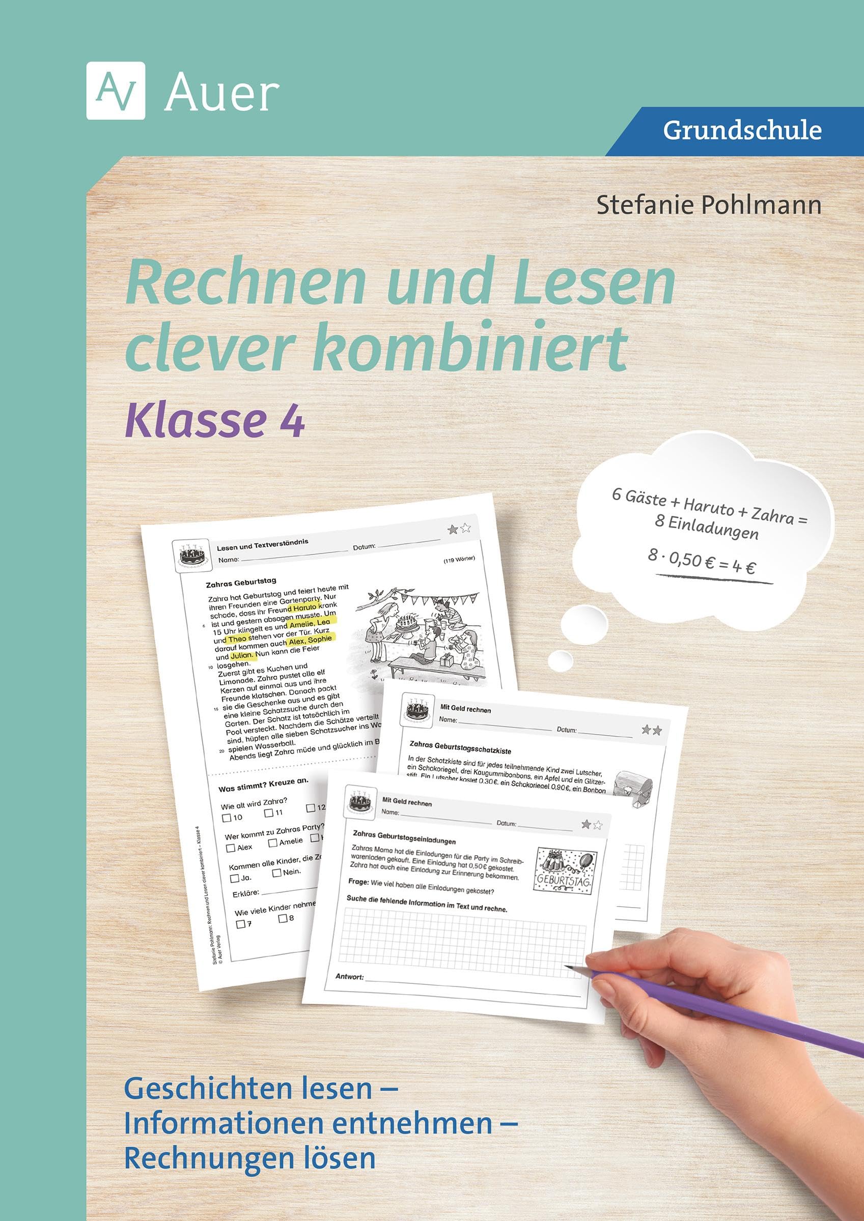 Rechnen und Lesen clever kombiniert - Klasse 4 Learning & Reference