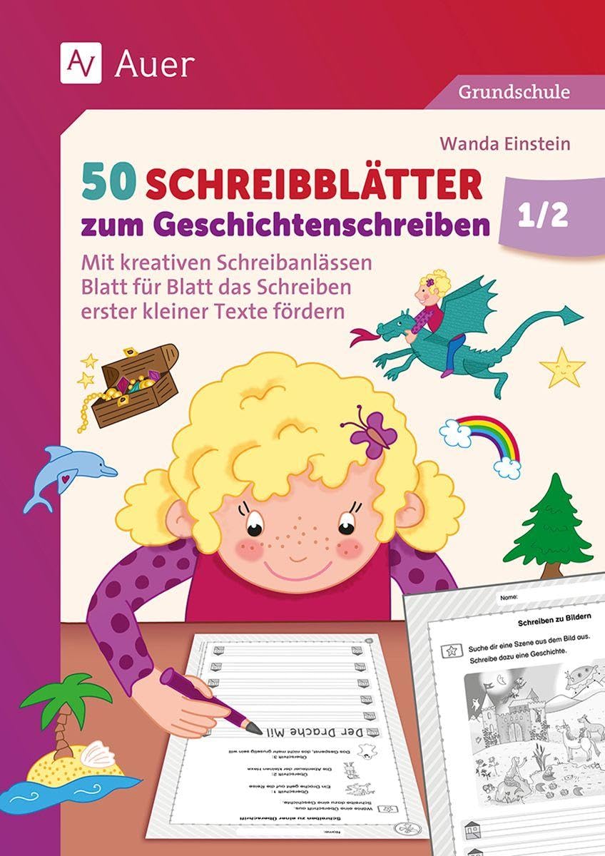 50 Schreibblätter zum Geschichtenschreiben 1/2 Professional & Reference Books
