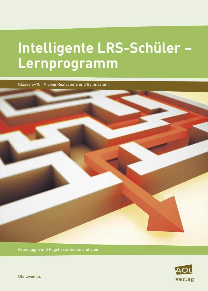 Intelligente LRS-Schüler - Lernprogramm: Grundlagen und Regeln verstehen und üben (5. bis 10. Klasse) Study Guides
