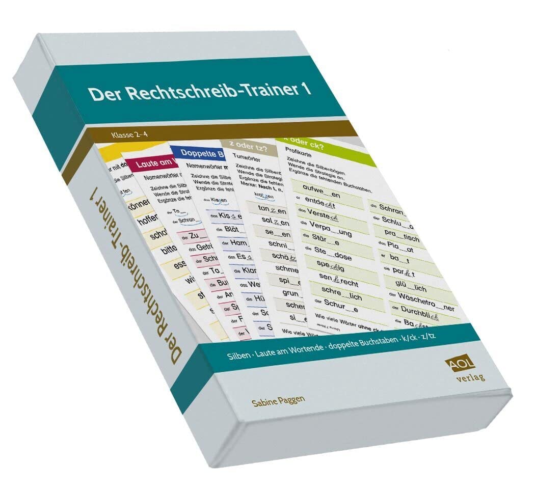 Der Rechtschreib-Trainer 1: Silben - Laute am Wortende - doppelte Buchstaben - k/ck - z/tz (2. bis 4. Klasse) Study Guides