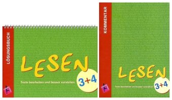 Lesen 3+4. Lösungsbuch und Kommentar Education & Training