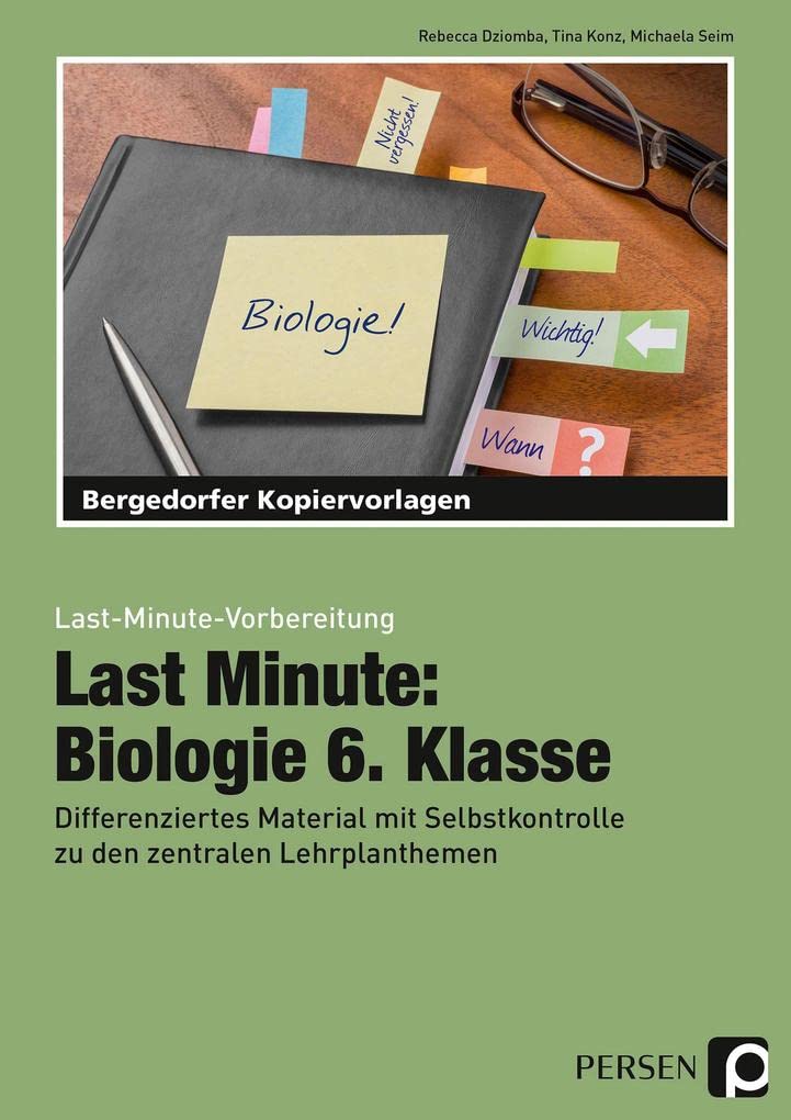 Last Minute: Biologie 6. Klasse Professional & Reference Books