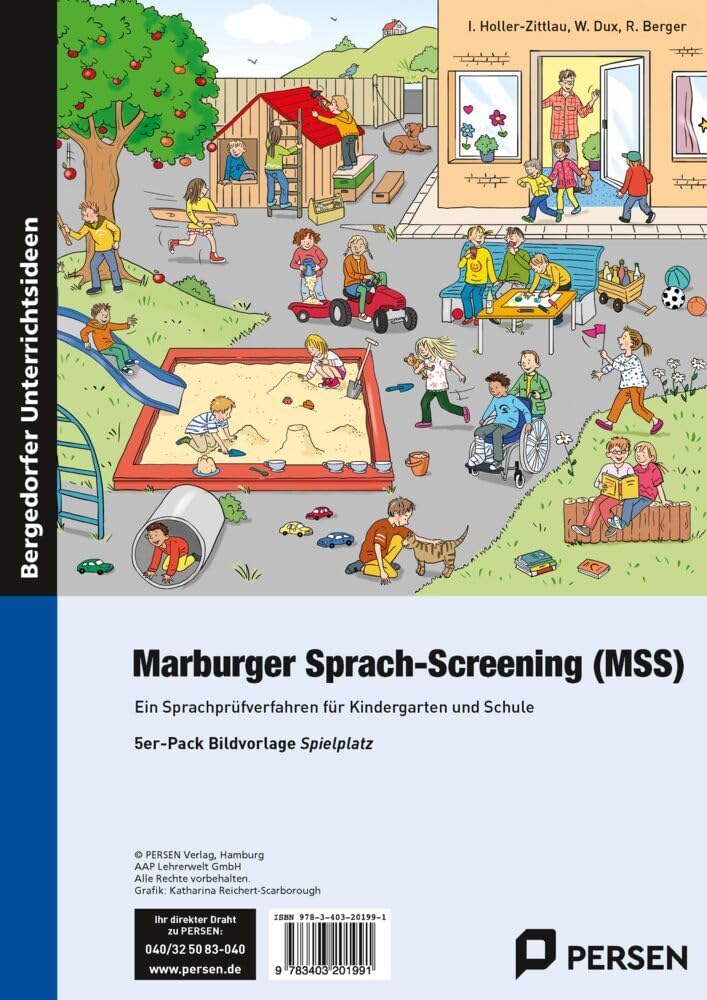 Marburger Sprach-Screening (MSS) - Bildvorlagen: Ein Sprachprüfverfahren für Kindergarten und Schule (1. Klasse/Vorschule) Professional & Reference Books