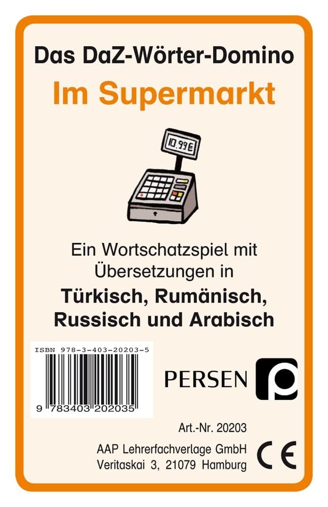 Das DaZ-Wörter-Domino: Im Supermarkt book