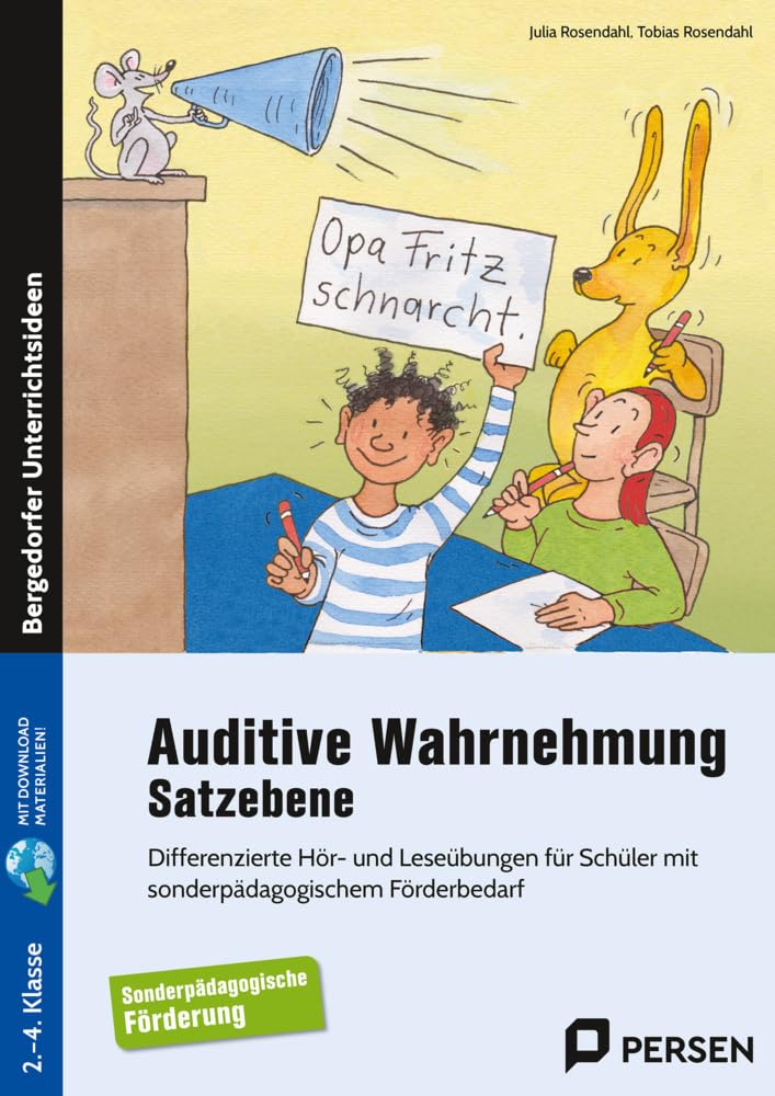 Auditive Wahrnehmung - Satzebene: Differenzierte Hör- und Leseübungen für Schüler mit sonderpädagogischem Förderbedarf (2. bis 4. Klasse) Learning & Reference