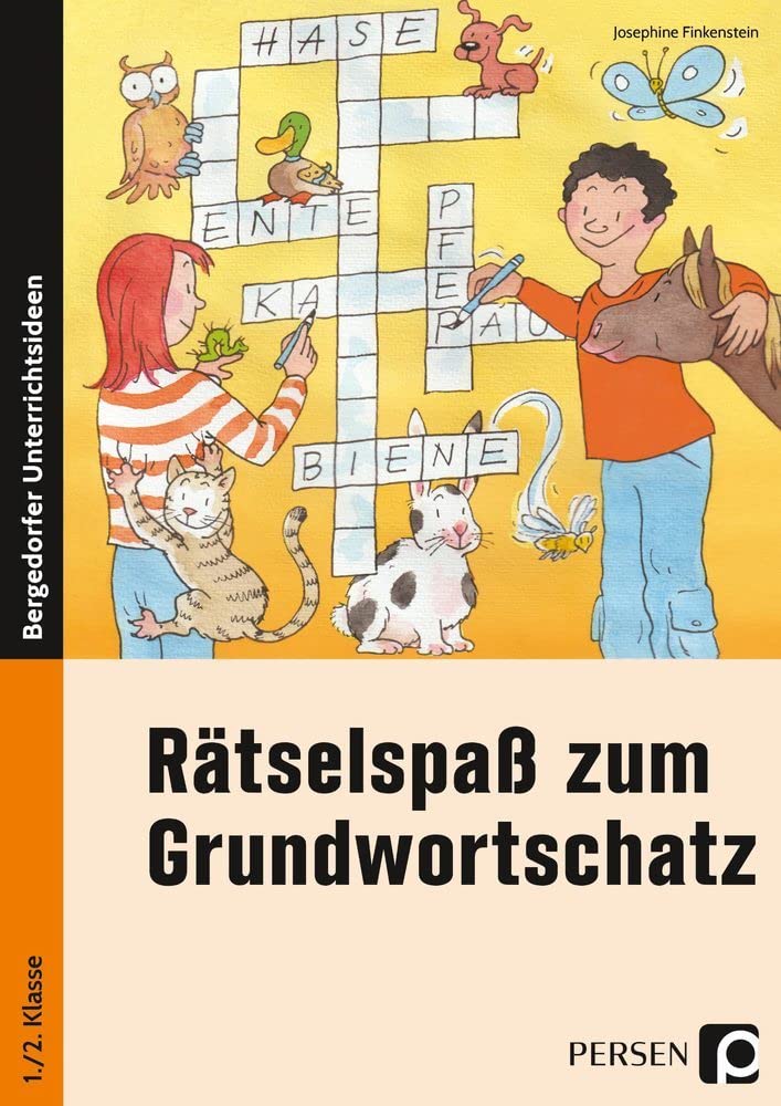 Rätselspaß zum Grundwortschatz - 1./2. Klasse Learning & Reference