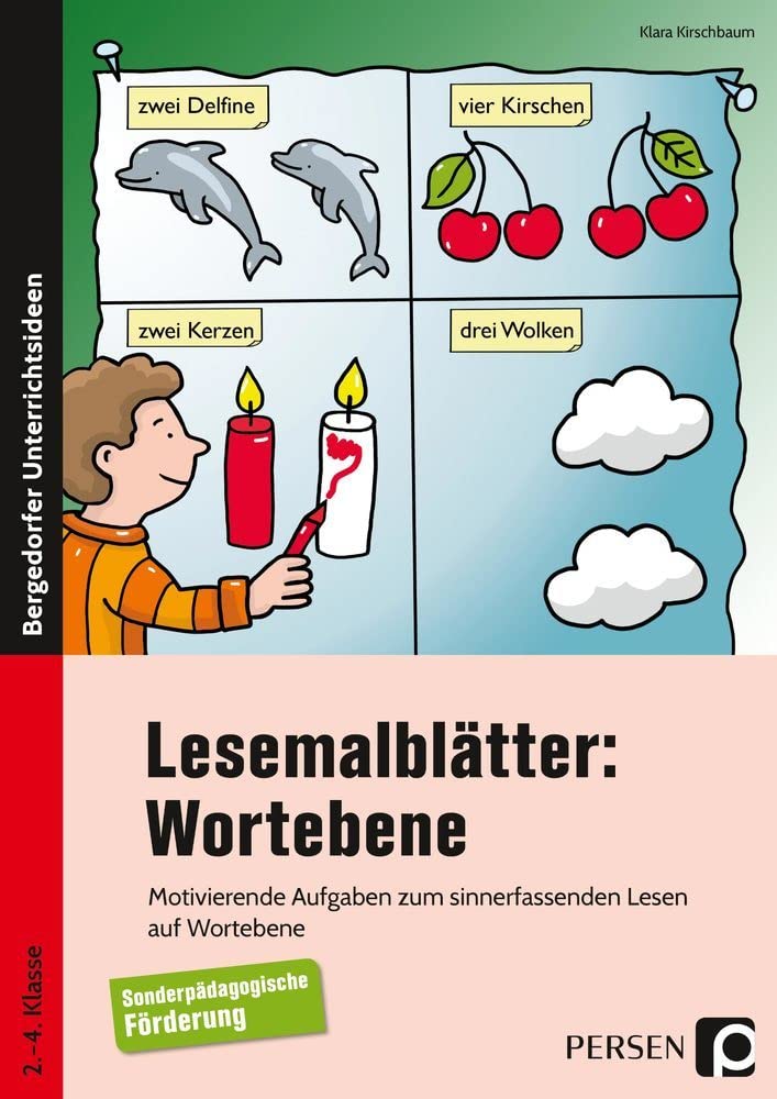 Lesemalblätter: Wortebene: Motivierende Aufgaben zum sinnerfassenden Lesen auf Wortebene (2. bis 4. Klasse) Learning & Reference