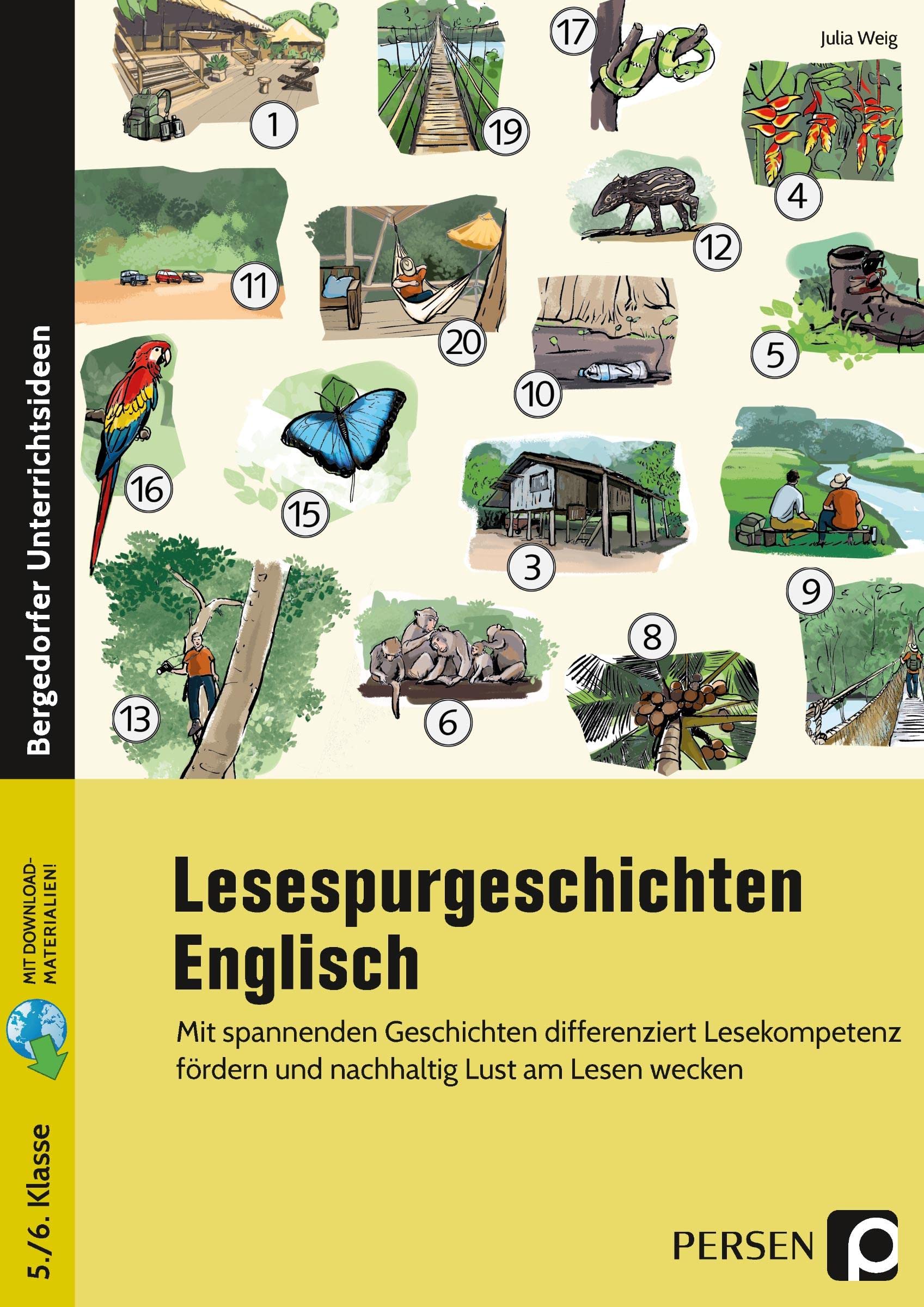 Lesespurgeschichten 5./6. Klasse - Englisch: Mit spannenden Geschichten differenziert Lesekompetenz fördern und nachhaltig Lust am Lesen wecken book