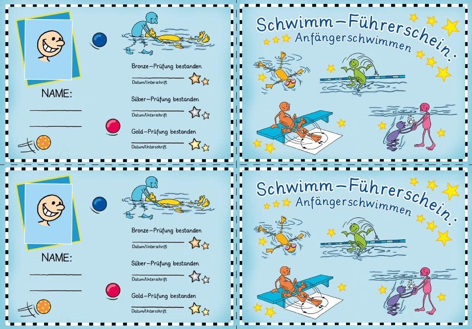 Anfängerschwimmen - Klassensatz Führerscheine (Bergedorfer® Führerscheine) Study Guides