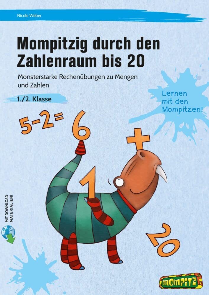 Mompitzig durch den Zahlenraum bis 20: Monsterstarke Rechenübungen zu Mengen und Zahlen (1. und 2. Klasse) book