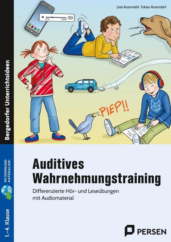Auditives Wahrnehmungstraining: Differenzierte Hör- und Leseübungen mit Audiomaterial (1. bis 4. Klasse) Professional & Reference Books