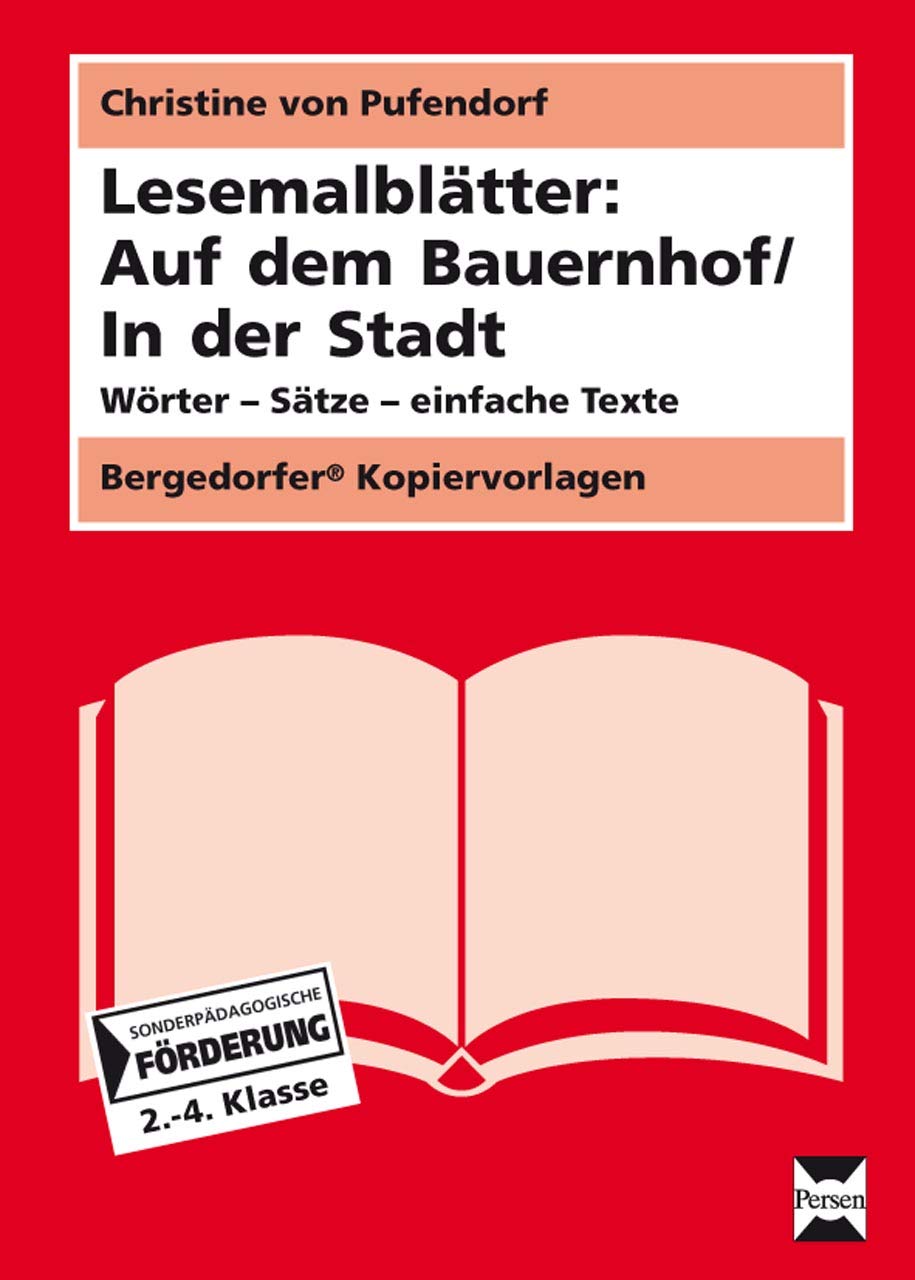 Lesemalblätter: Auf dem Bauernhof / In der Stadt: Wörter - Sätze - einfache Texte (2. bis 4. Klasse) Learning & Reference