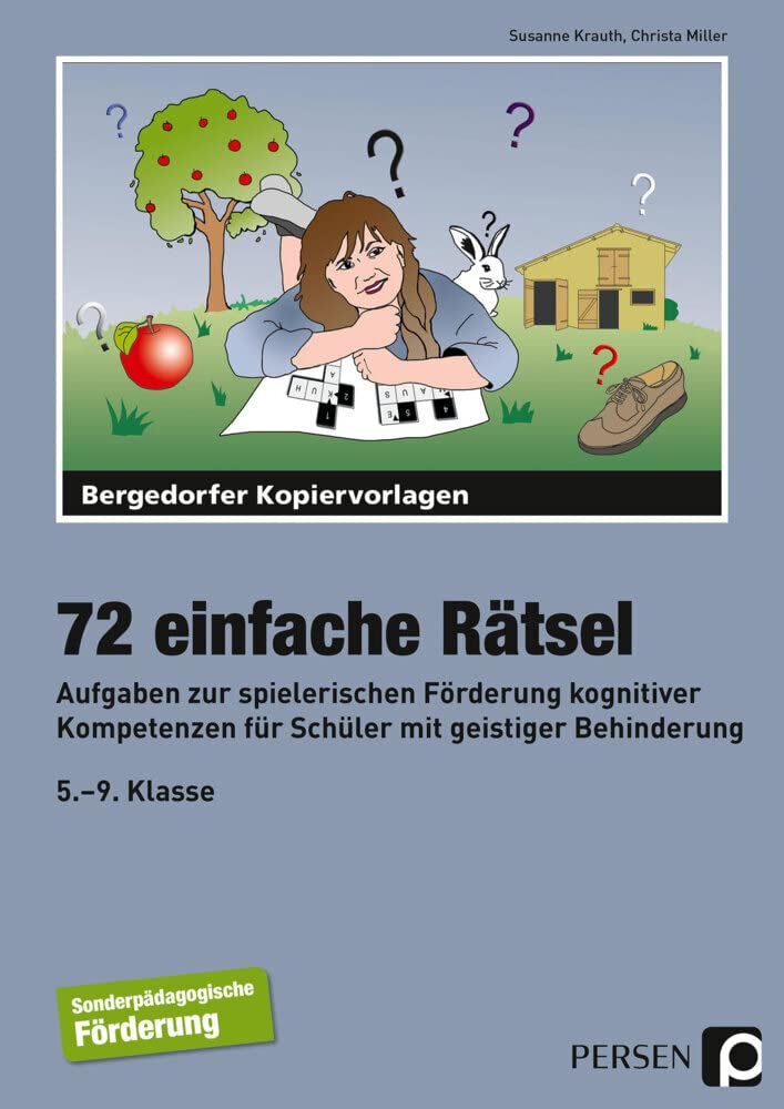 72 einfache Rätsel: Aufgaben zur spielerischen Förderung kognitiver Kompetenzen für Schüler mit geistiger Behinderung (5. bis 9. Klasse) Education & Training