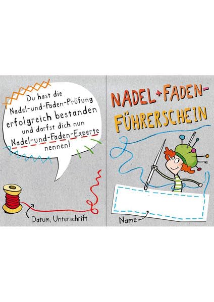 Nadel und Faden - Klassensatz Führerscheine Learning & Reference
