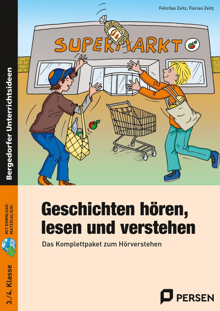 Geschichten hören, lesen und verstehen: Das Komplettpaket zum Hörverstehen (3. und 4. Klasse) Professional & Reference Books
