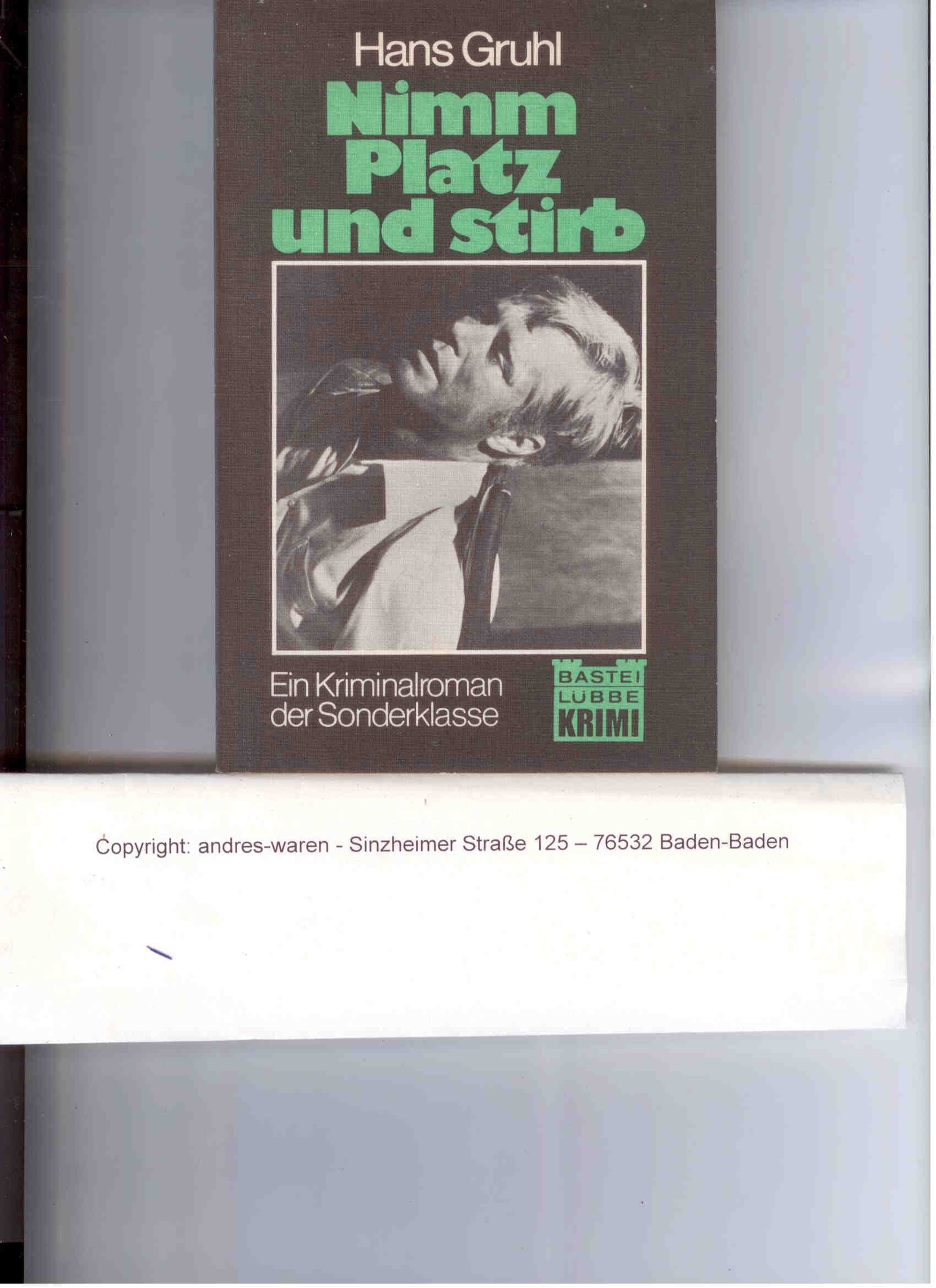 Nimm Platz und stirb Fiction Books