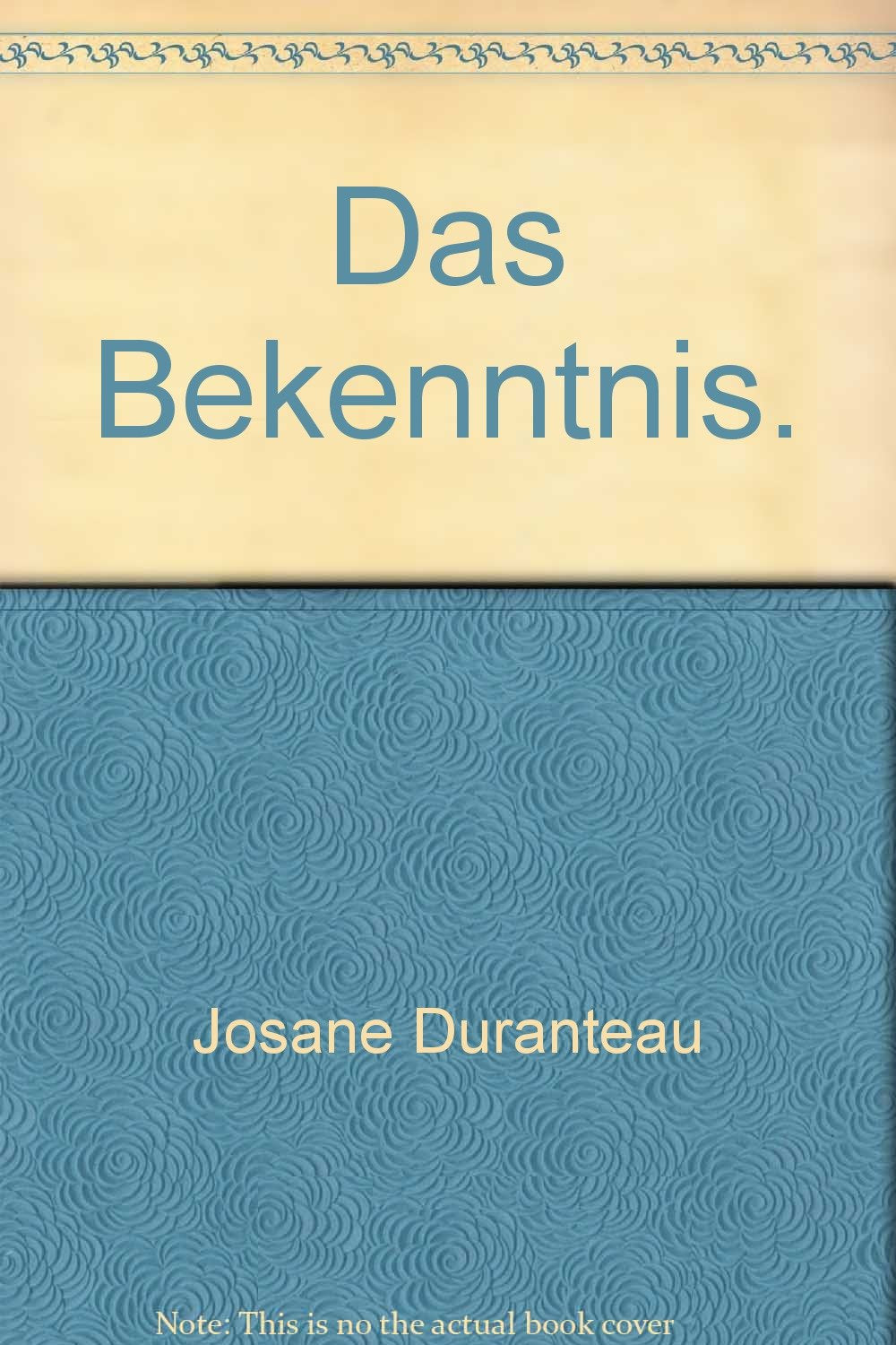 Das Bekenntnis. Books