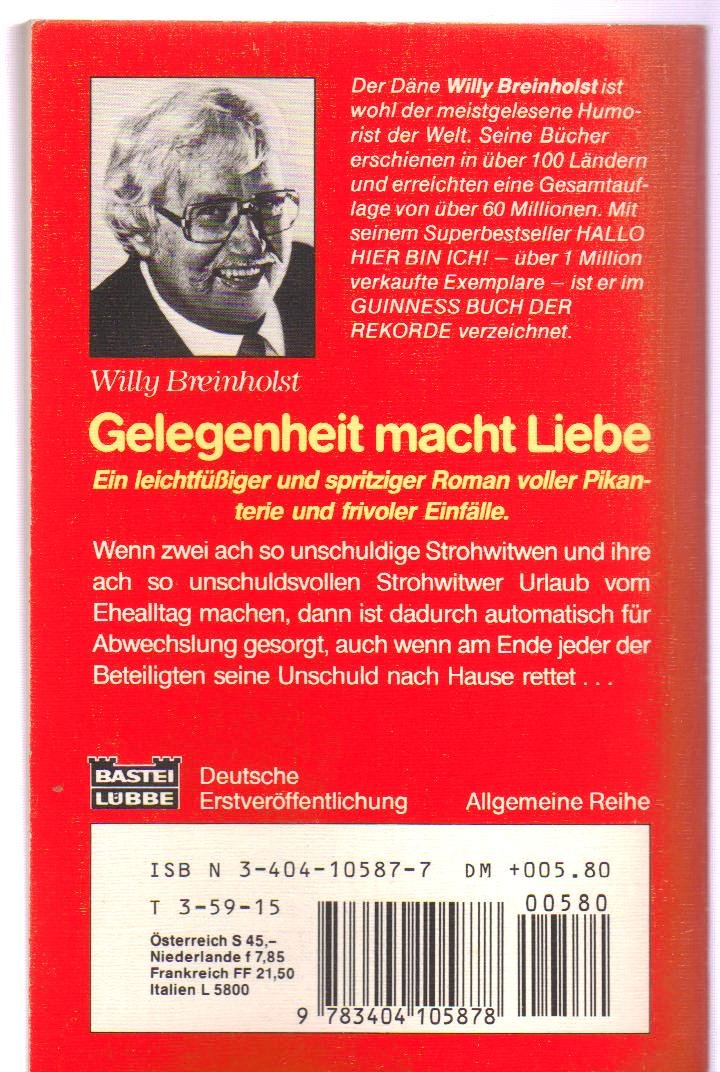 Gelegenheit macht Liebe (Allgemeine Reihe. Bastei Lübbe Taschenbücher) Books