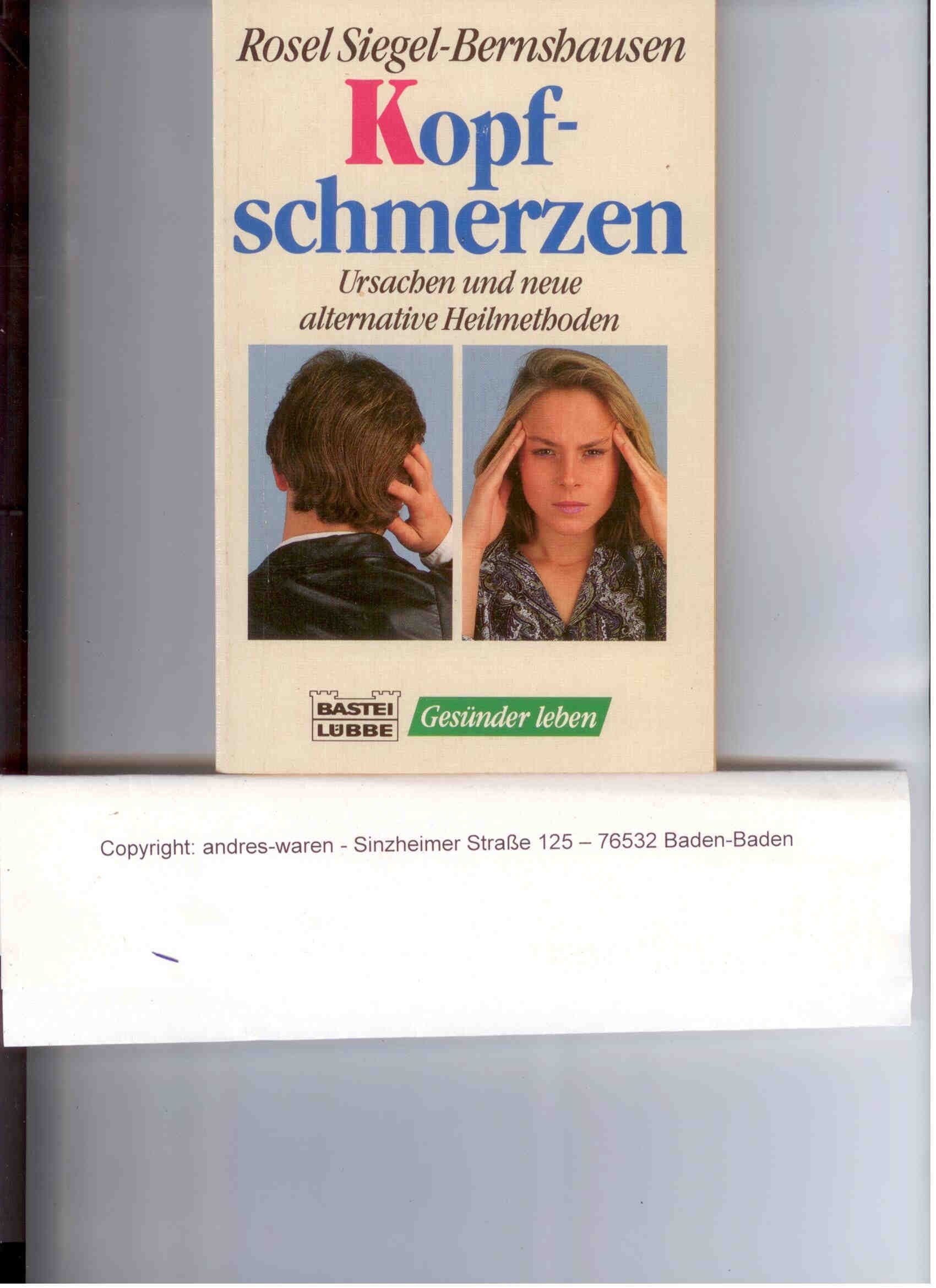 Kopfschmerzen (Bastei Lübbe Taschenbücher. Gesünder leben) Medicine