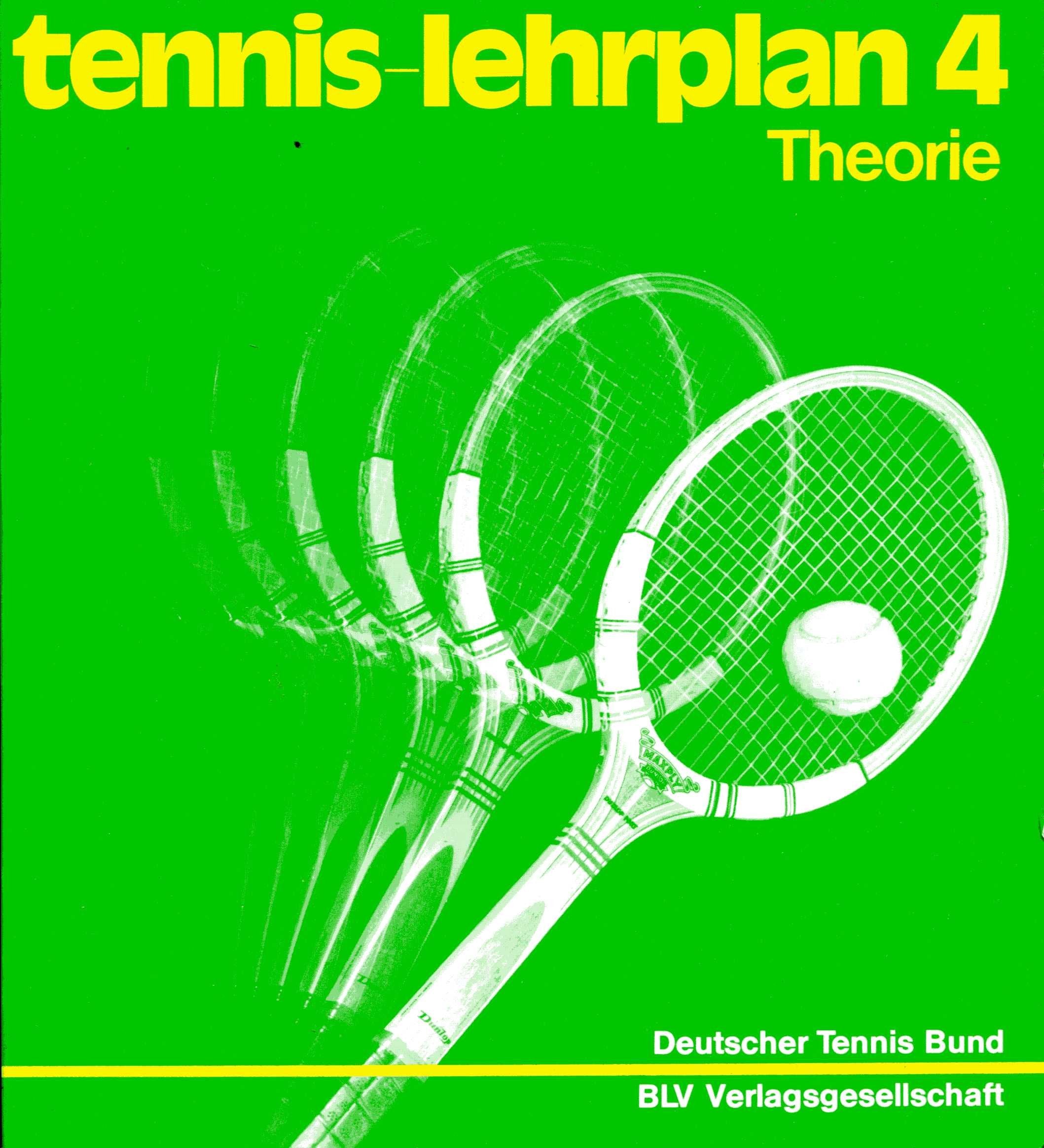 Tennis-Lehrplan . 4 - Theorie Books