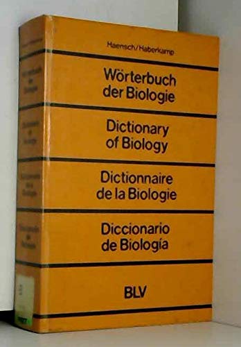 Wörterbuch der Biologie. Englisch, Deutsch, Französisch, Spanisch Foreign Languages ​​& Dictionaries