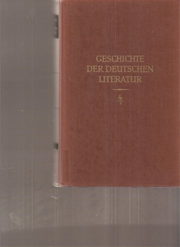Die Deutsche Literatur vom Spaten Mittelalter Bis German history