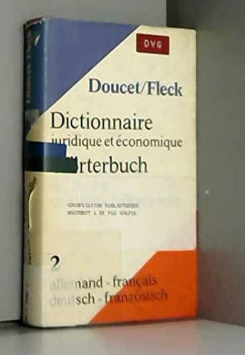 Wörterbuch der Rechts- und Wirtschaftssprache, Teil 2. Deutsch - Französisch Books