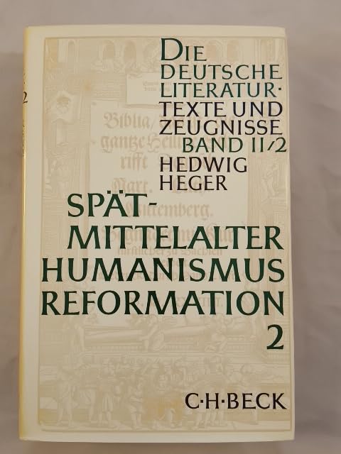 Spatmittelalter Humanismus Reformation; Texte und book