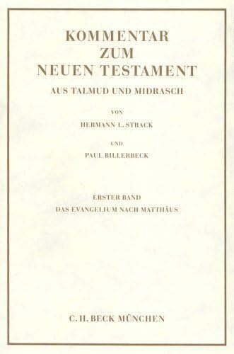 Kommentar zum Neuen Testament, 6 Bde., Bd.1, Das Evangelium nach Matthäus Religion & Esotericism