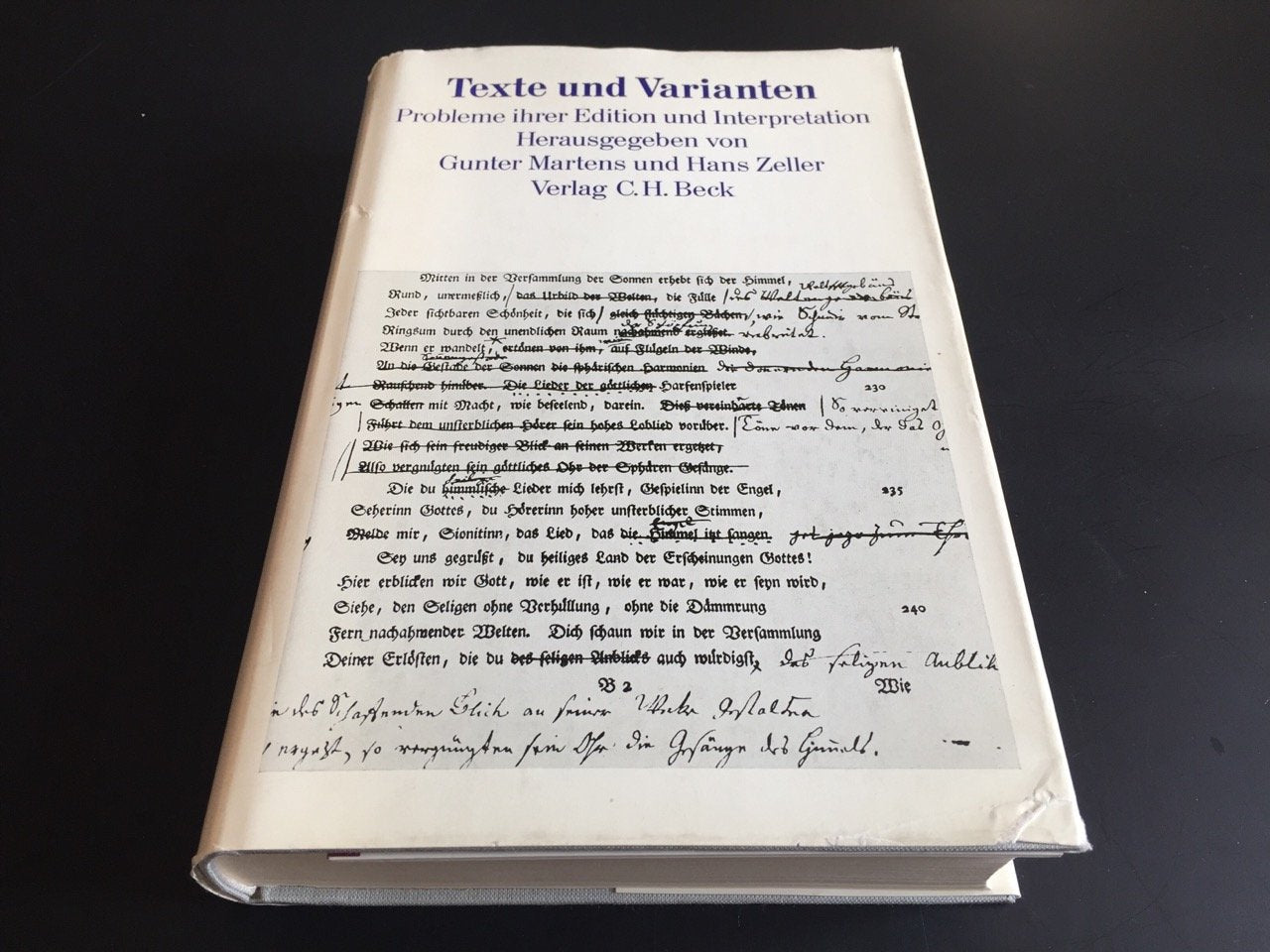 Texte und Varianten. Probleme ihrer Edition und Interpretation Books