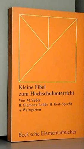 Kleine Fibel zum Hochschulunterricht. Books