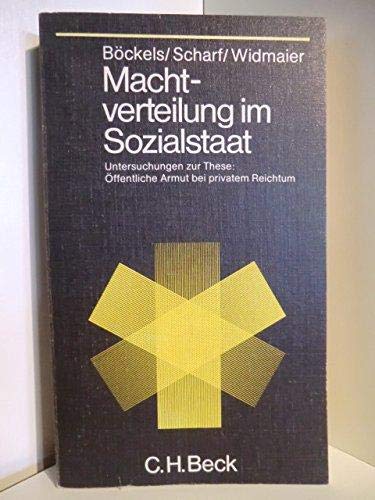 Machtverteilung im Sozialstaat Books