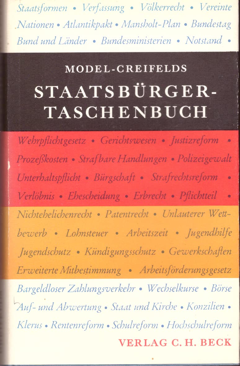 Staatsbürger-Taschenbuch - Alles Wissenswerte über Staat, Verwaltung, Recht und Wirtschaft Books