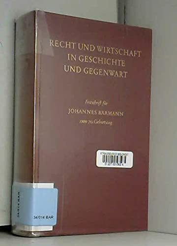 Recht und Wirtschaft in Geschichte und Gegenwart: Books