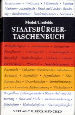 Staatsbürgertaschenbuch : Alles Wissenswerte über Staat, Verwaltung, Recht u. Wirtschaft. Books
