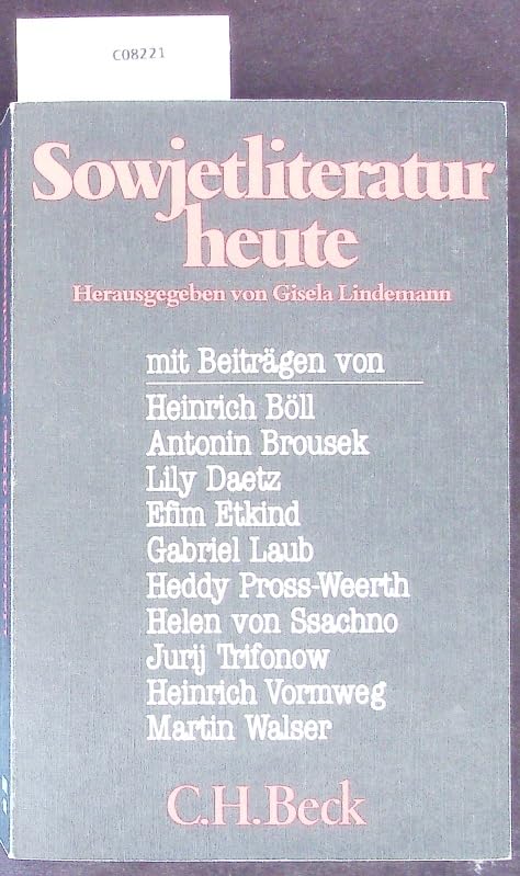 Sowjetliteratur heute Professional & Reference Books