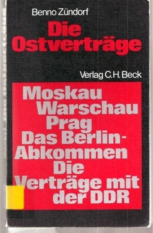 Die Ostverträge Law Books