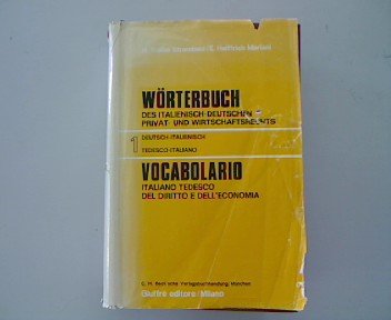 Wörterbuch für Recht und Wirtschaft: Deutsch-Italienisch Law