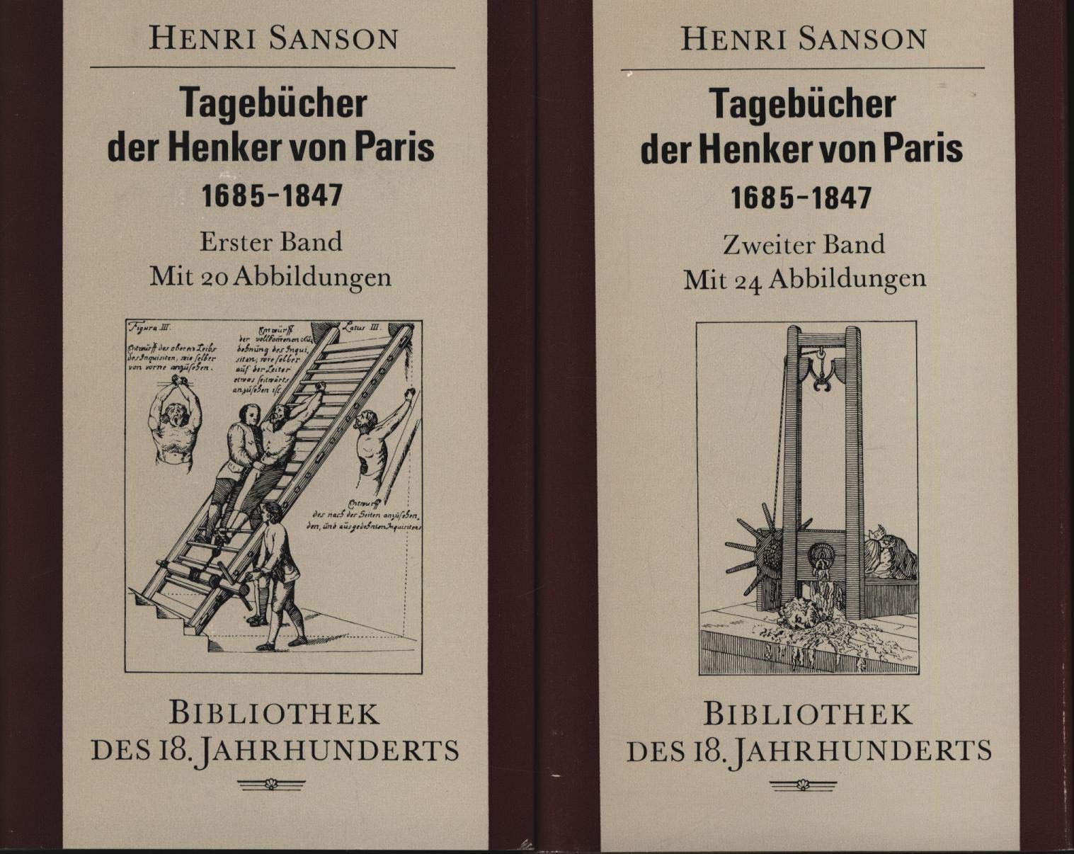 Tagebücher der Henker von Paris 1685-1847. Zwei Bände Memories