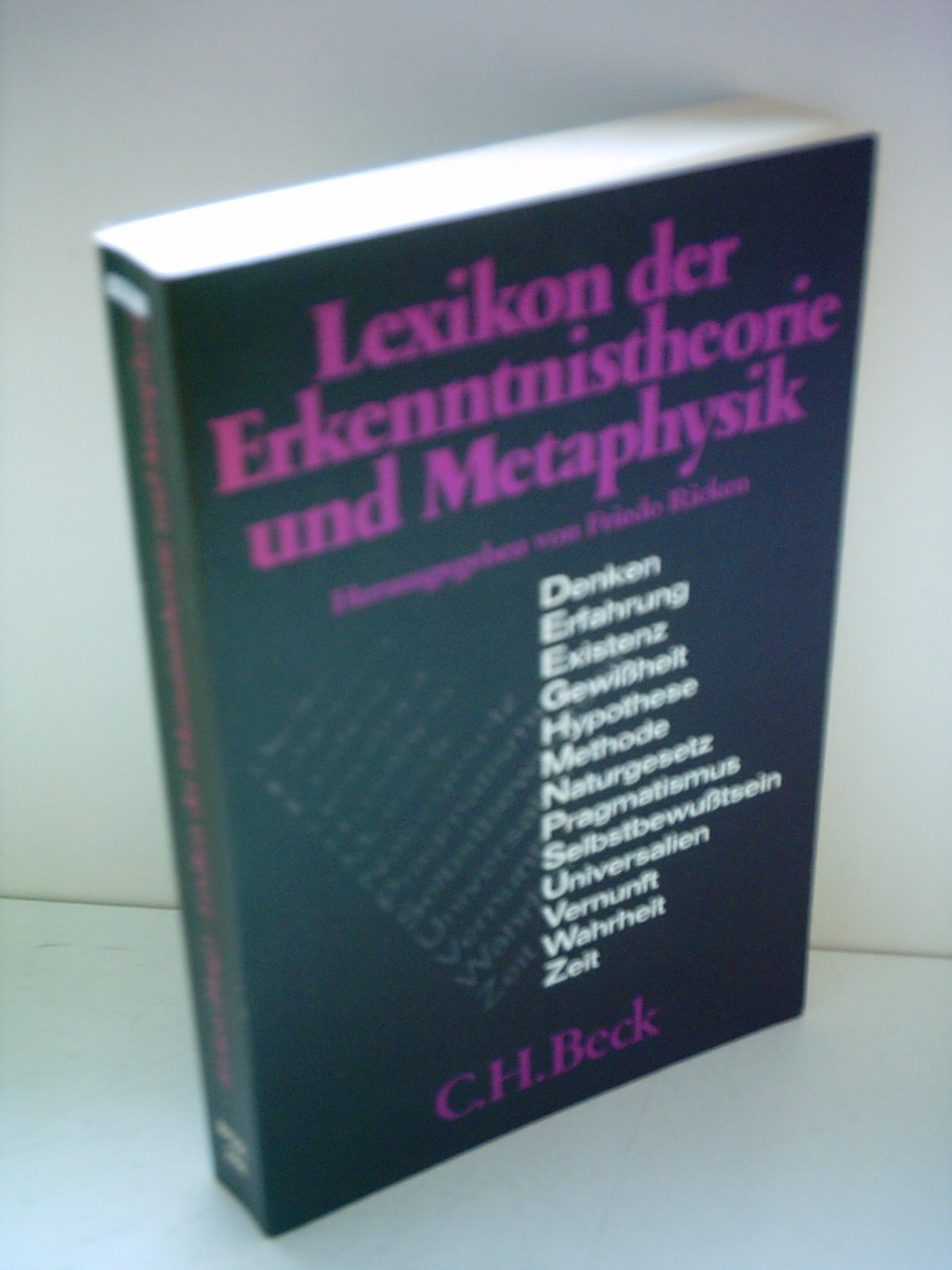 Lexikon der Erkenntnistheorie und Metaphysik Philosophy