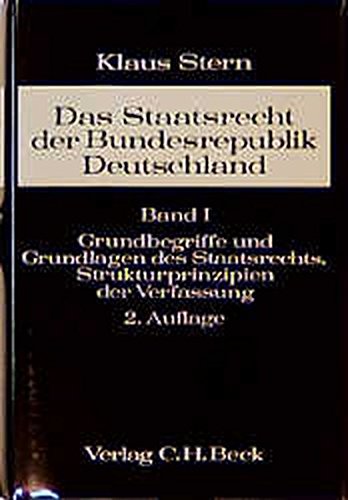Das Staatsrecht der Bundesrepublik Deutschland book